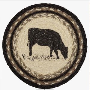 Farmhouse Cow Jute Trivet